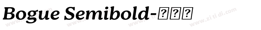Bogue Semibold字体转换